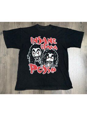 Vintage Insane Clown Posse ICP Rap Tee Shirt XL USA All Sport Juggalo 1998 90s